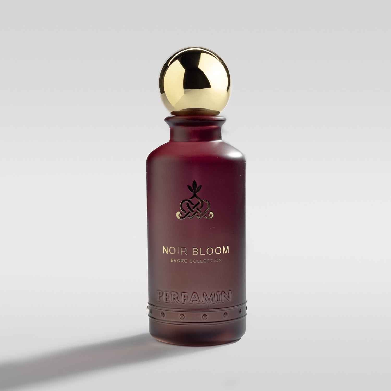 Noir Bloom coffee cocoa and tuberose perfume bottle by Perfamin