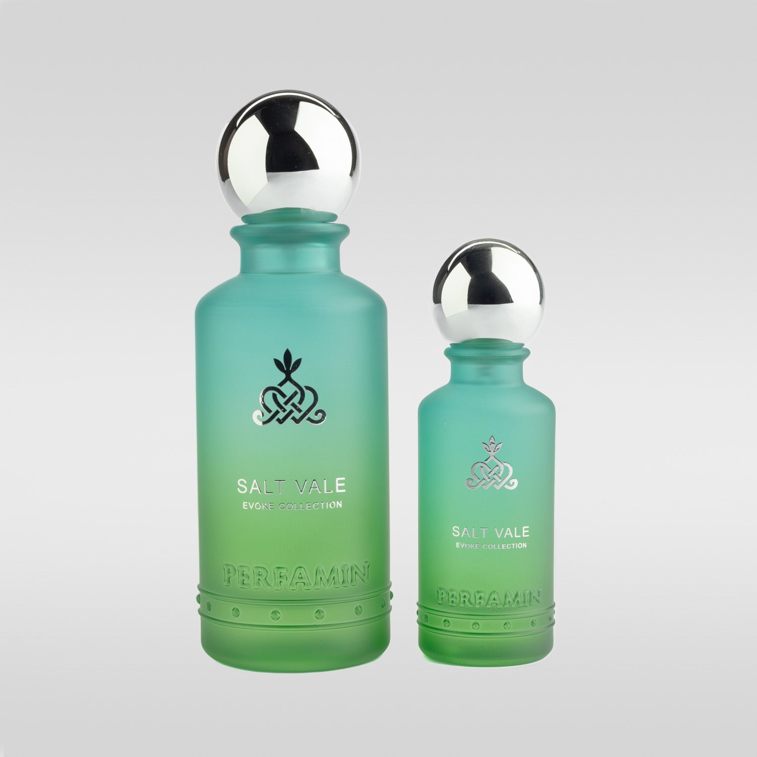 Salt Vale unisex perfume bottles by Perfamin in 30ML and 100ML sizes with a fresh skin scent profile