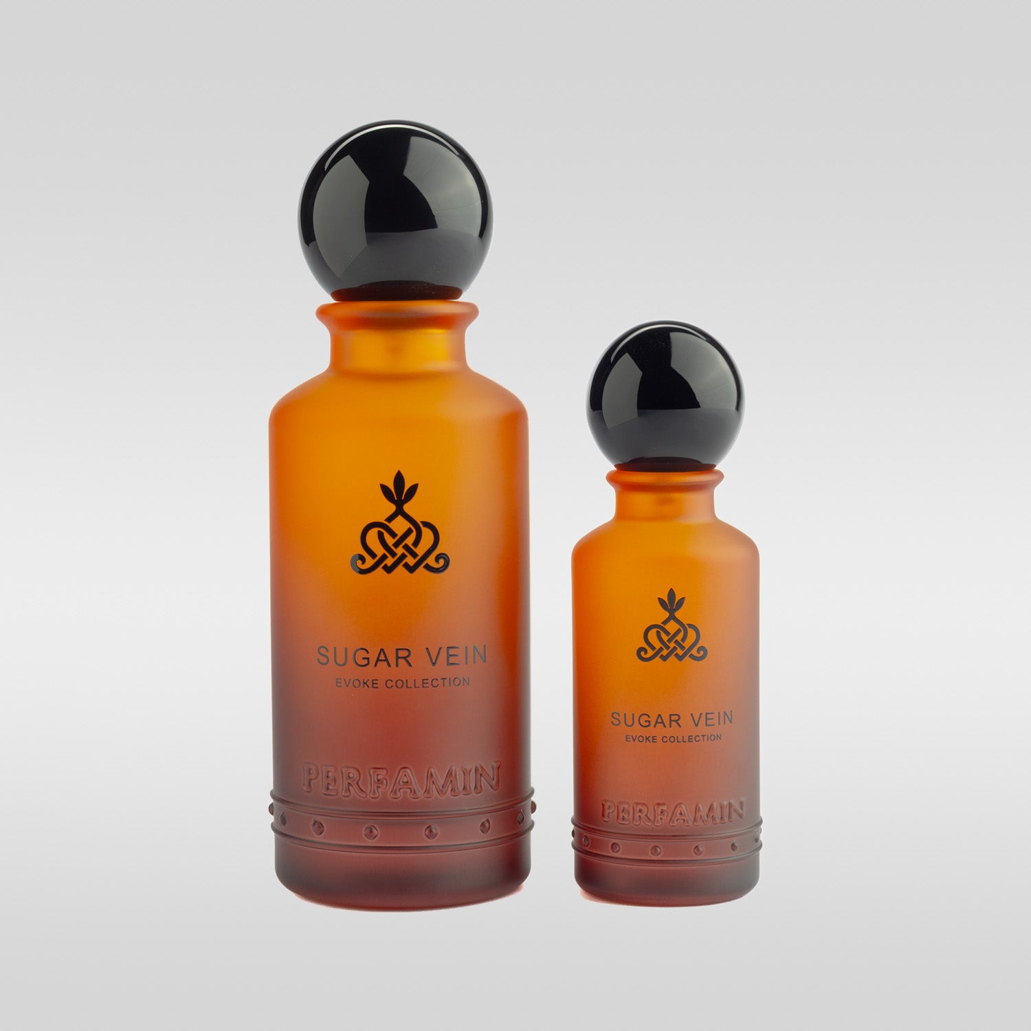 Sugar Vein Eau de Parfum shown in 30ml and 100ml bottle sizes