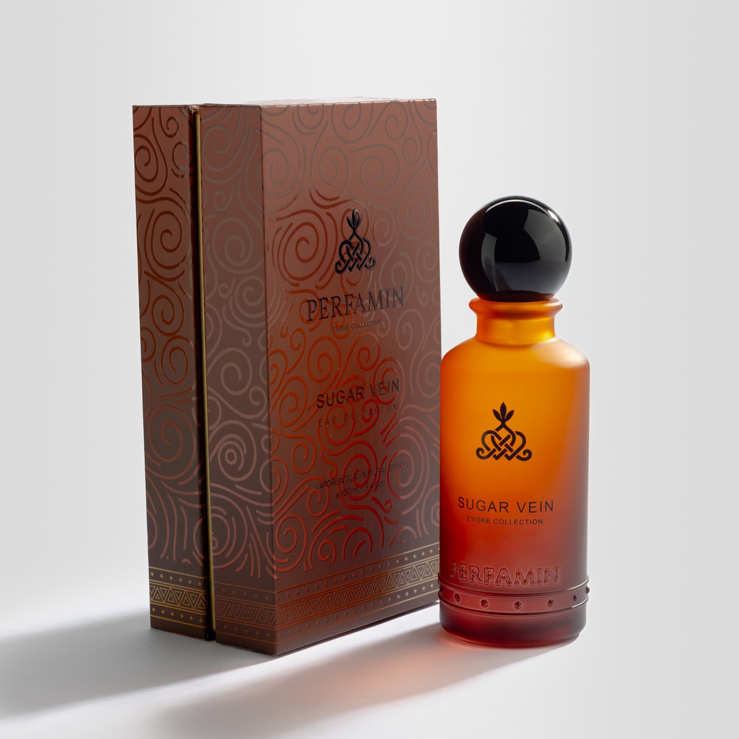 Sugar Vein Perfamin Eau de Parfum bottle with matching box packaging