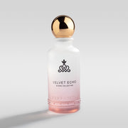 Velvet Echo feminine floral woody perfume bottle by Perfamin with bergamot, rose, patchouli and vanilla notes
